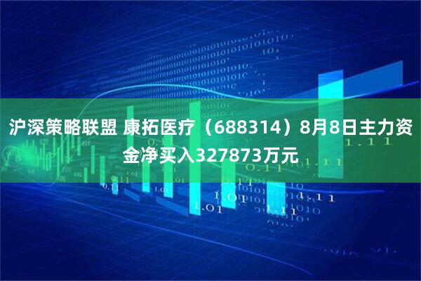 沪深策略联盟 康拓医疗(688314)8月8日主力资金净买入327873万元