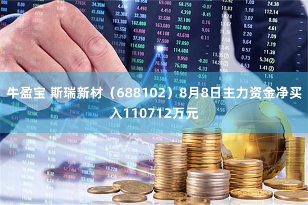 牛盈宝 斯瑞新材（688102）8月8日主力资金净买入110712万元