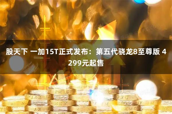 股天下 一加15T正式发布:第五代骁龙8至尊版 4299元起售