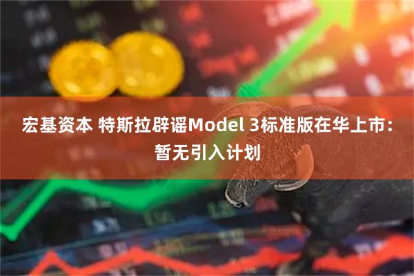 宏基资本 特斯拉辟谣Model 3标准版在华上市:暂无引入计划